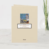 フクロウの母の日ユーモア 赤ちゃんワキフクロウ 南西部砂漠 カード (裏面)