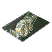 フクロウの渦巻き型写真ノート ノートブック (左側)