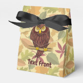 フクロウの漫画のお願い箱 フェイバーボックス (正面サイド)