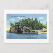 フクロウの灯台の景色2 ポストカード (正面)