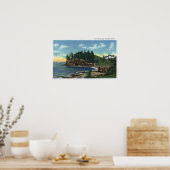 フクロウの灯台の景色 ポスター (キッチン)