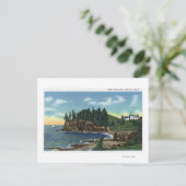 フクロウの灯台の景色 ポストカード (スタンド正面)