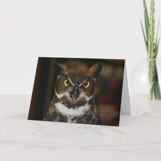 フクロウの父の日のカード カード (正面)