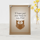 フクロウの父の日 カード (黄色い花)
