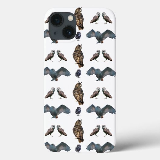 フクロウの狂乱iPad Miniケース (色をお選びください) Case-Mate iPhoneケース (裏面)