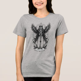 フクロウの王ストラスが目覚める トライブレンドTシャツ