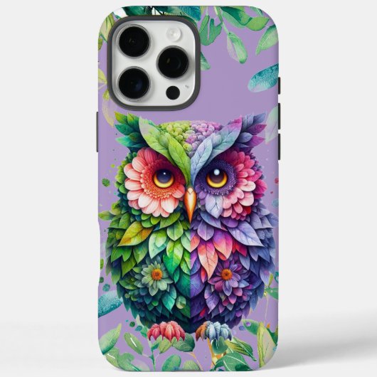 フクロウの画像iPhone 16 Pro Maxケース Case-Mate iPhoneケース (裏面)