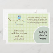 フクロウの発表 案内状 (正面/裏面)