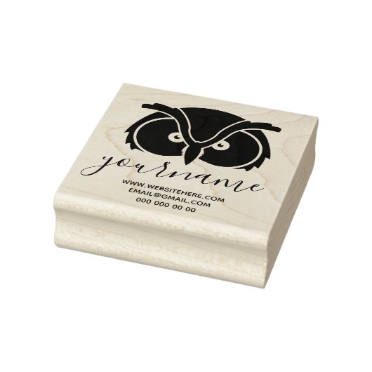 フクロウの目ロゴ ラバースタンプ (スタンプ)