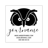 フクロウの目ロゴ ラバースタンプ (インプリント)