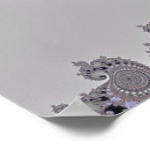 フクロウの目 – フラクタルポスター ポスター (角)