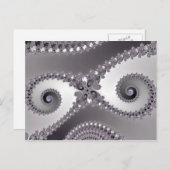 フクロウの目 - フラクタル ポストカード (正面/裏面)