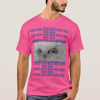 フクロウの目 "誰に話しかけてるの?" Tシャツ