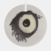 フクロウの眼 – Gaze Collection ガラスオーナメント (裏面)