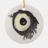 フクロウの眼 - Gaze Collection セラミックオーナメント (正面)
