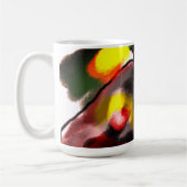 フクロウの秋の喜び コーヒーマグカップ (左)