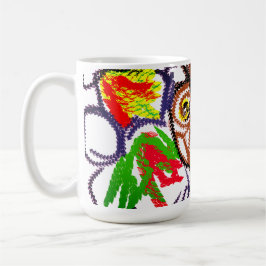 フクロウの秋の喜び コーヒーマグカップ