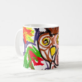 フクロウの秋の喜び コーヒーマグカップ