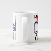 フクロウの秋の喜び ジャンボコーヒーマグカップ (裏面)