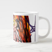 フクロウの秋の喜び ジャンボコーヒーマグカップ (右)