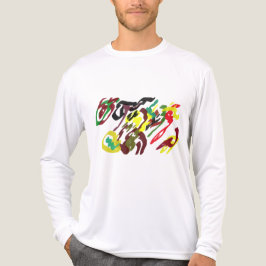 フクロウの秋の喜び トライブレンドTシャツ