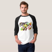 フクロウの秋の喜び Tシャツ (正面フル)