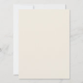 フクロウの秋の性別発表パーティー招待状 招待状 (裏面)