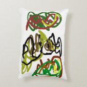 フクロウの秋の種類 アクセントクッション (裏面(縦))