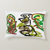 フクロウの秋の種類 アクセントクッション (裏面)