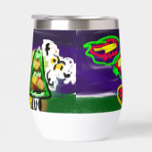 フクロウの秋風アート (右面)
