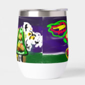 フクロウの秋風アート (左面)