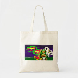 フクロウの秋風アート トートバッグ