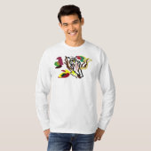 フクロウの秋 オイル Tシャツ (正面フル)