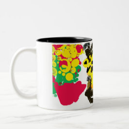 フクロウの秋 ツートーンマグカップ