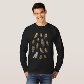 フクロウの種類キュートフクロウ Tシャツ (正面フル)