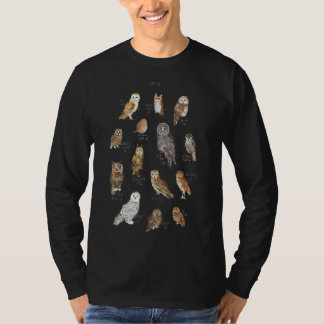 フクロウの種類キュートフクロウ Tシャツ