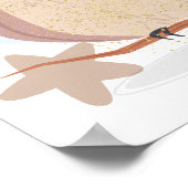 フクロウの穏やかな夜景 ポスター (角)