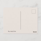 フクロウの笑顔はがき ポストカード (裏面)