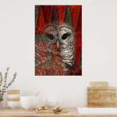 フクロウの精霊バイグレゴリーガロ ポスター (キッチン)