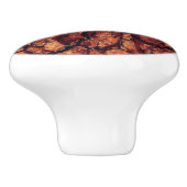 フクロウの素朴な木の樹皮の木はセラミックのノブを見る セラミックノブ (側面)