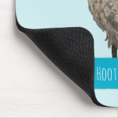 フクロウの絵画を掘り進むこと マウスパッド (コーナー)