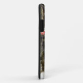 フクロウの絵画水色 Case-Mate iPhoneケース (裏面/右)