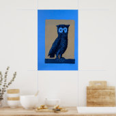 フクロウの絵 ヴィンテージ ポスター (キッチン)
