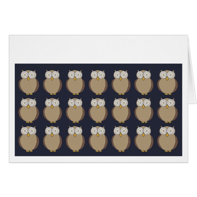 フクロウの繰り返し (正面横)