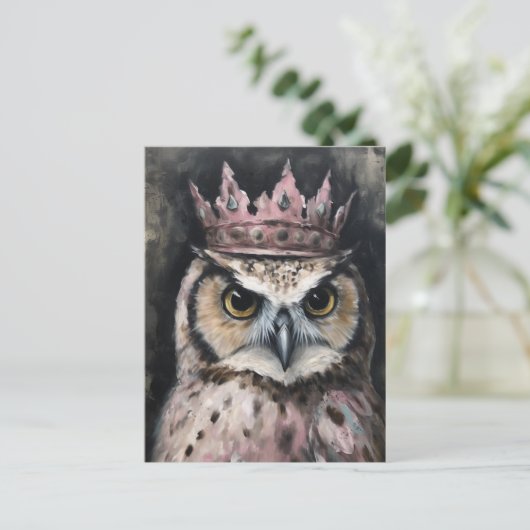 フクロウの美しさ ポストカード (スタンド正面)