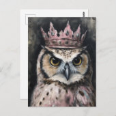フクロウの美しさ ポストカード (正面/裏面)