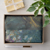 フクロウの花と森の切り離し 薄葉紙 (ギフト)