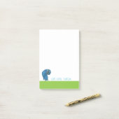 フクロウの芸術を掘り進む岬珊瑚のフロリダ ポストイット (デスク上)