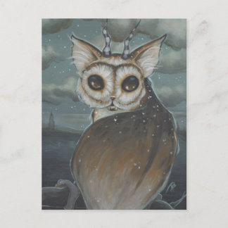 フクロウの葉書 ポストカード