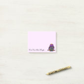 フクロウの虹 ポストイット (デスク上)